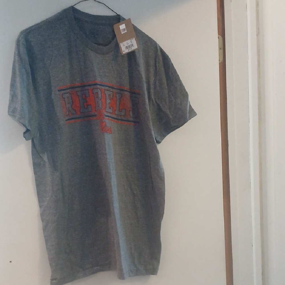 Gray  Ole Miss Rebels Graphic T-Shirt